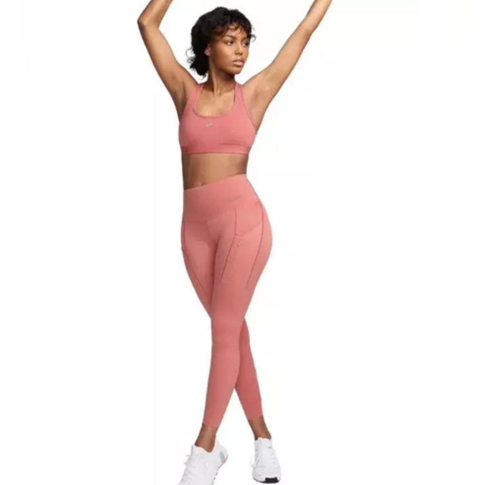 New Nike Women's Go Firm-Support High-Waisted 7/8 Leggings with Pockets